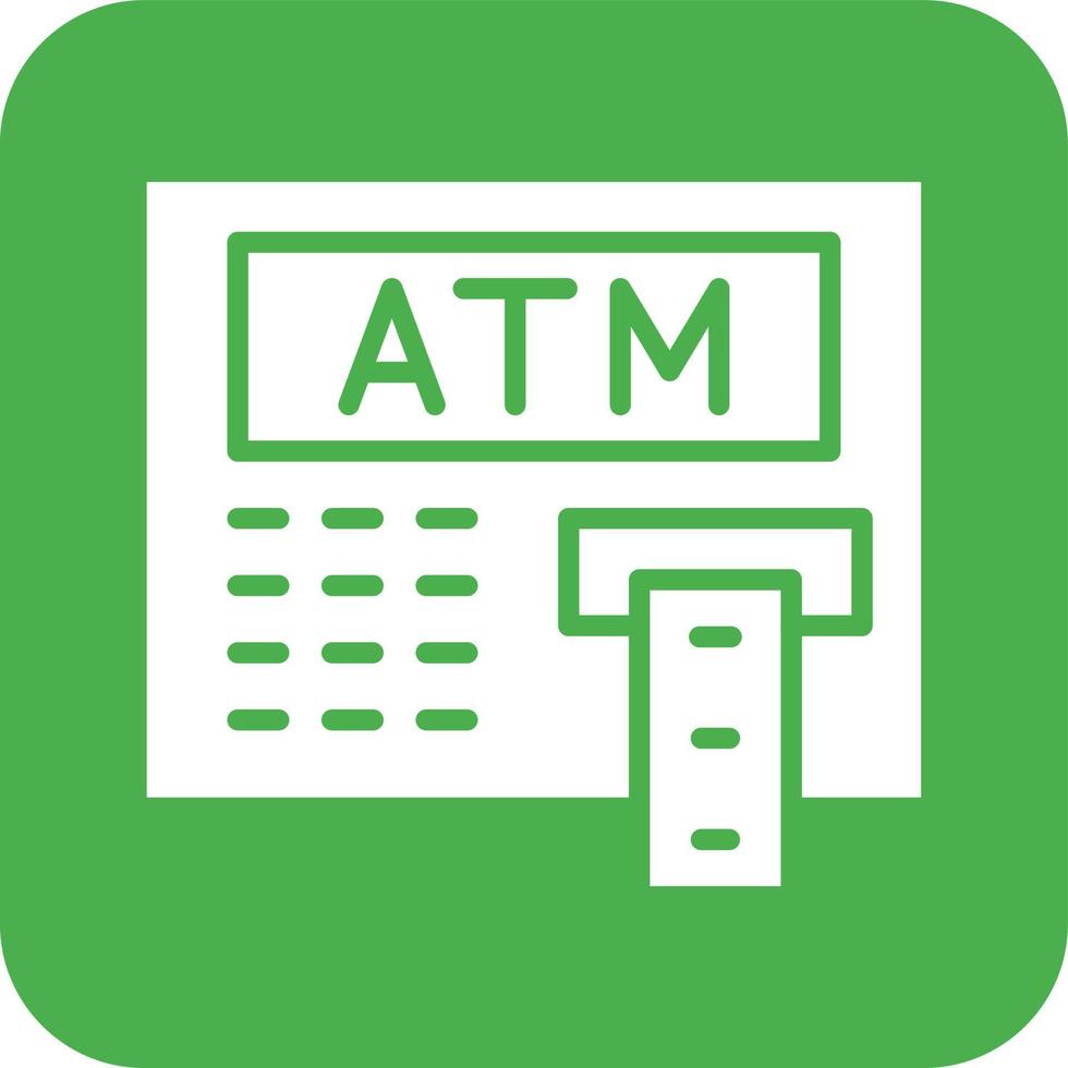 ilustración de diseño de icono de vector de máquina atm