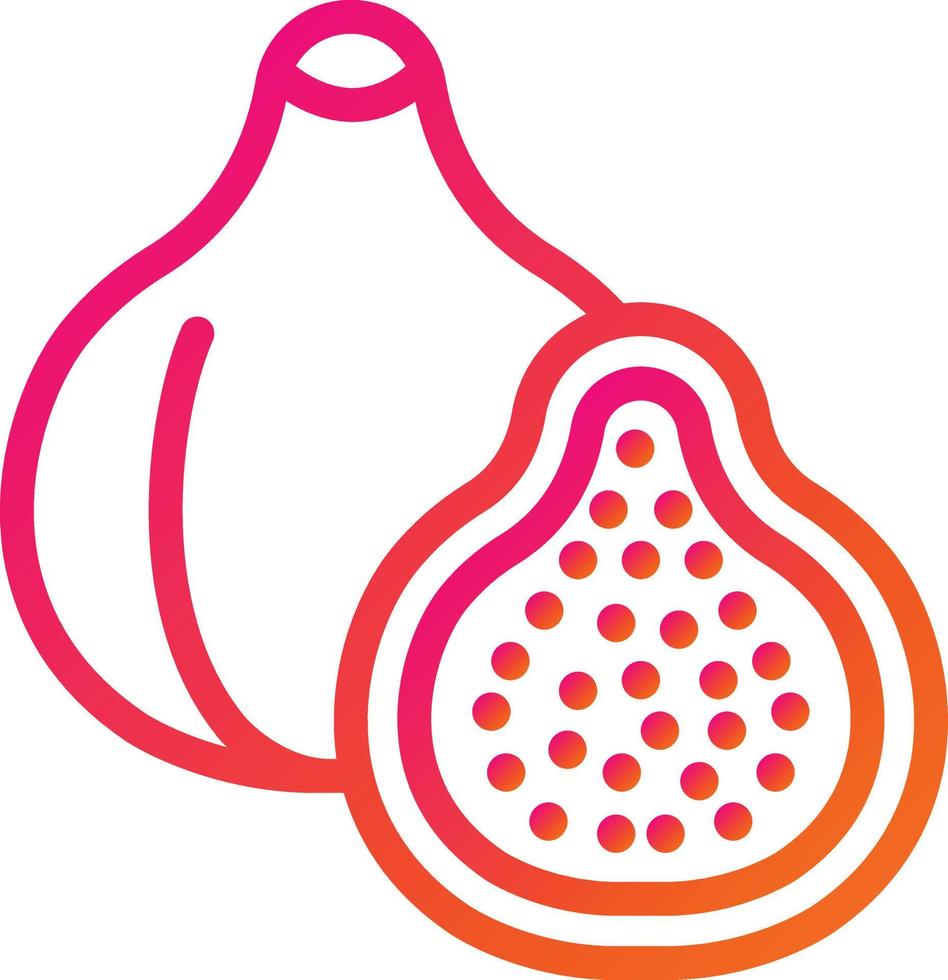 Fig Vector Icon Design Illustration