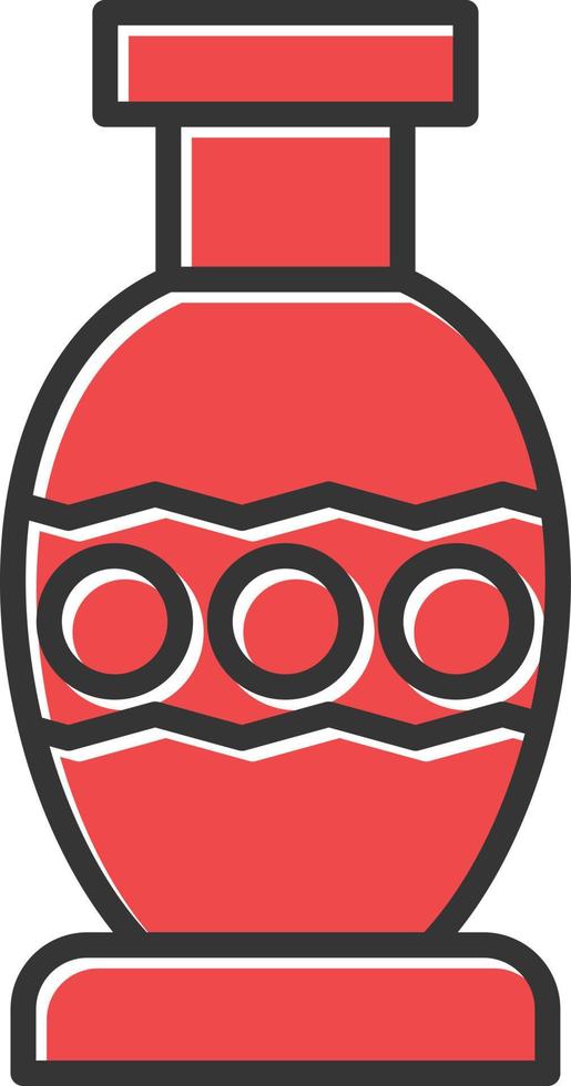 Vase Filled Icon vector