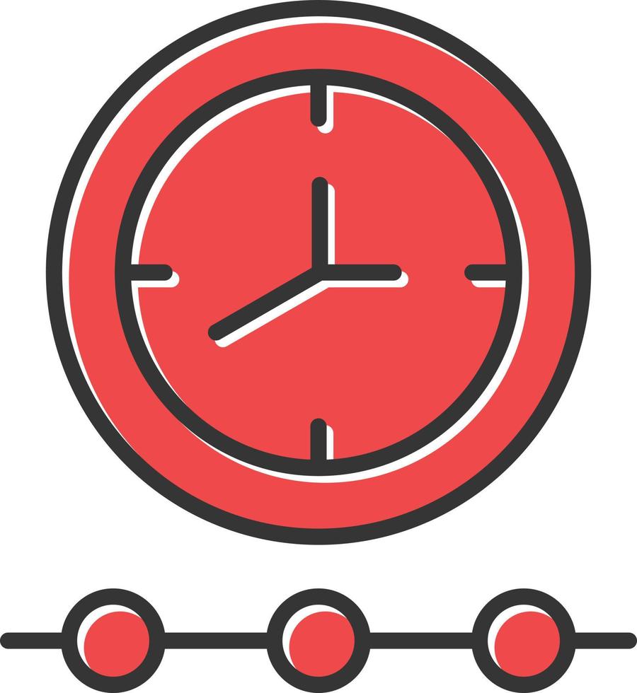 Past Time Filled Icon vector