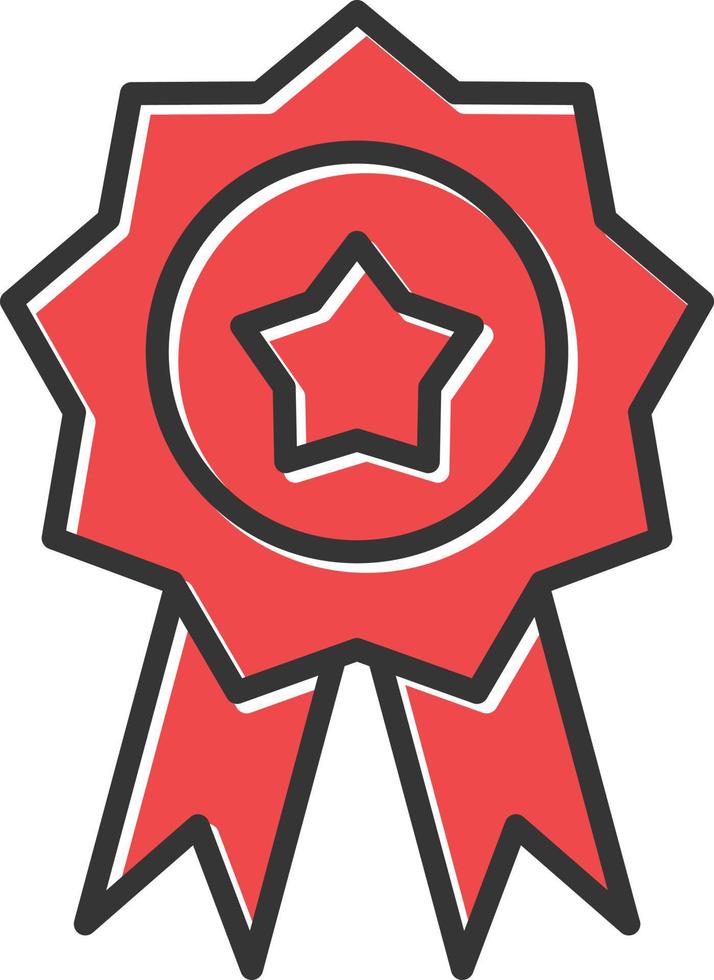 Badge Filled Icon vector