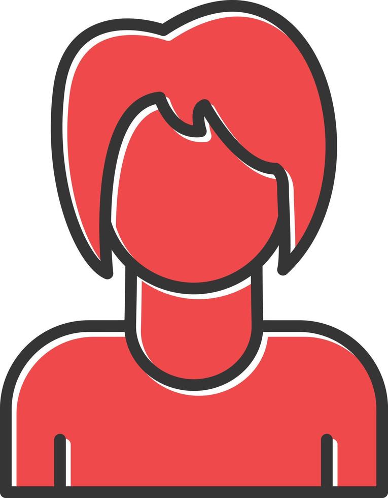 Female Filled Icon vector