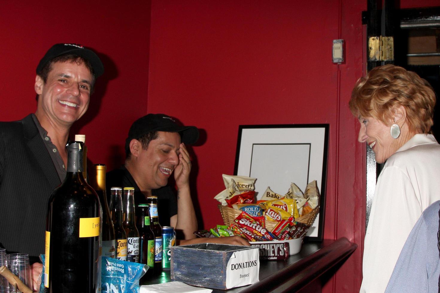 LOS ANGELES, AUG 12 - Christian Le Blanc , George Guzman, Jennae Cooper at the Vivien Play Opening Night at the Rogue Machine Theater on August 12, 2011 in Los Angeles, CA photo