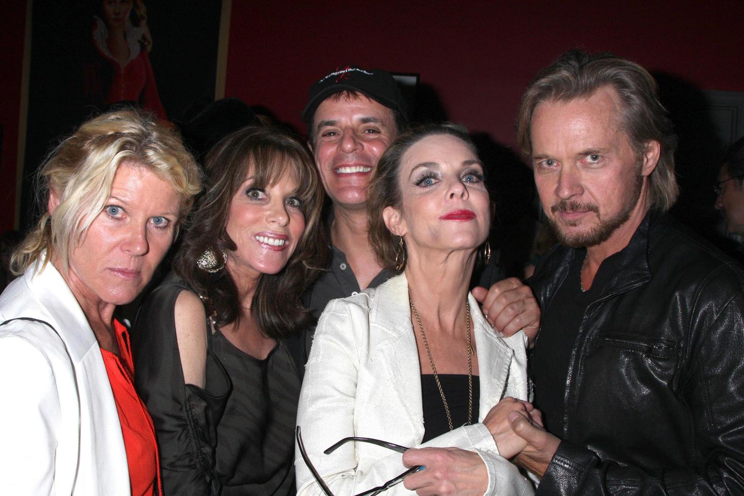 LOS ANGELES, AUG 12 - Alley Mills, Kate Linder, Christian LeBlanc, Judith Chapman, Stephen Nichols at the Vivien Play Opening Night at the Rogue Machine Theater on August 12, 2011 in Los Angeles, CA photo