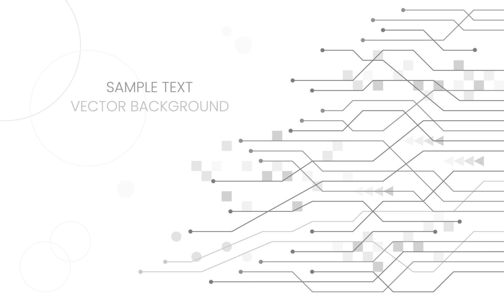 Circuit board technology on white background vector