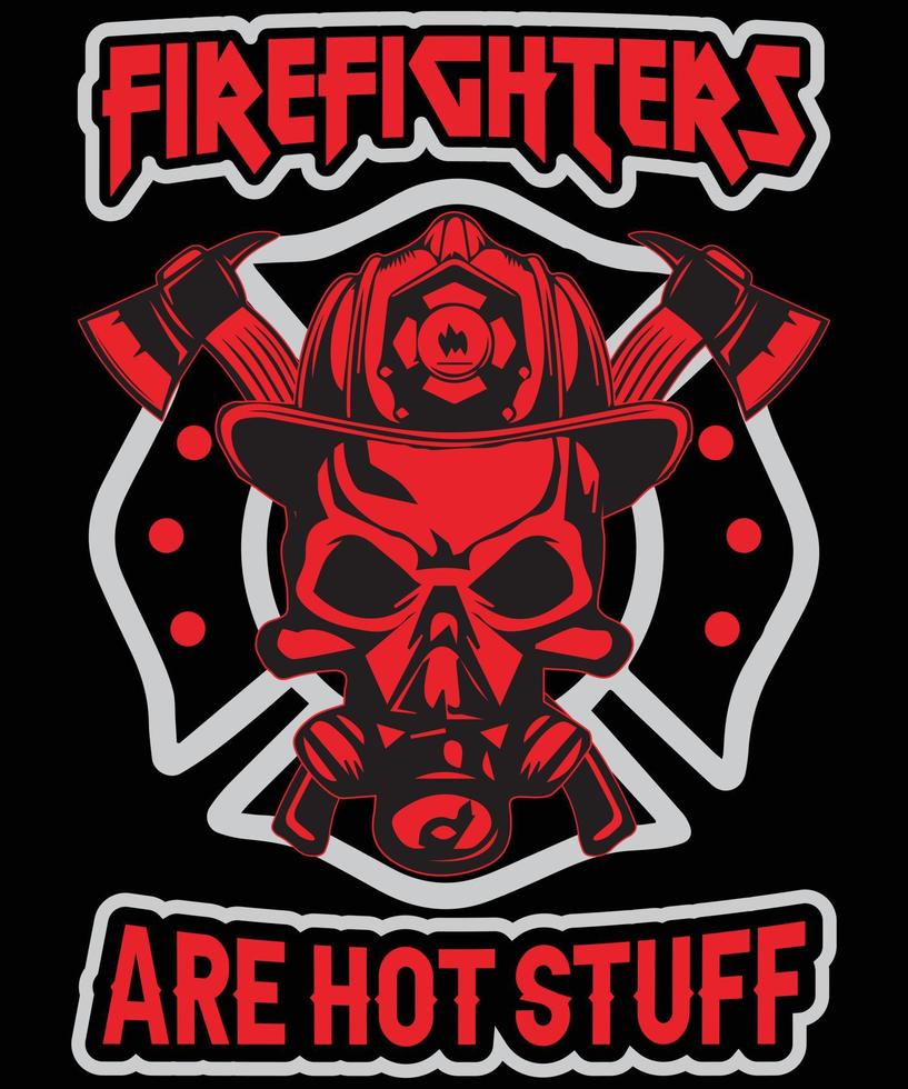 Firefighter T Shirt Design vector