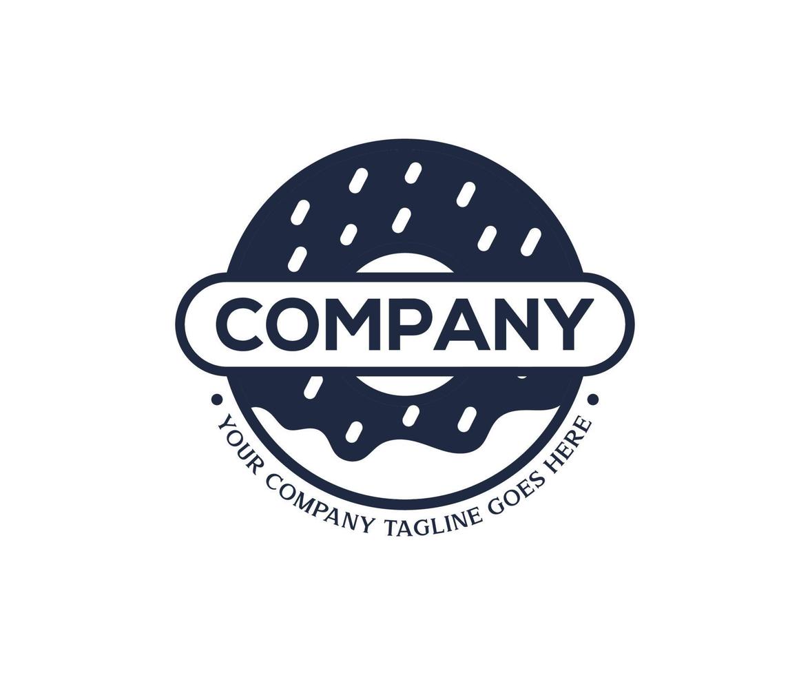 Unique Donut Logo, Donuts Logo Template. vector