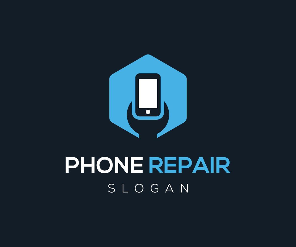 plantilla de logotipo de reparación de teléfono. reparación de celulares vector