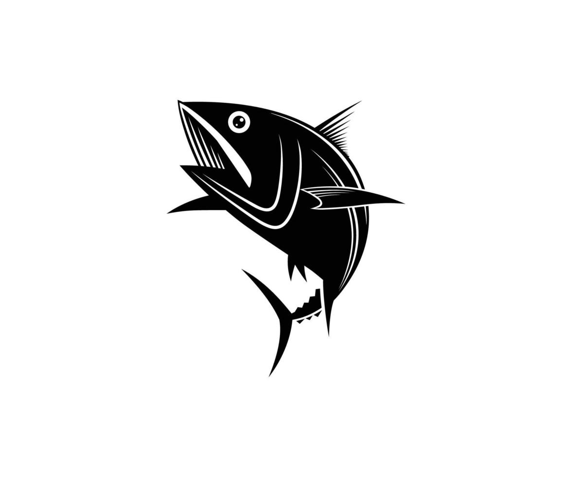 Creative tuna fish vector icon.