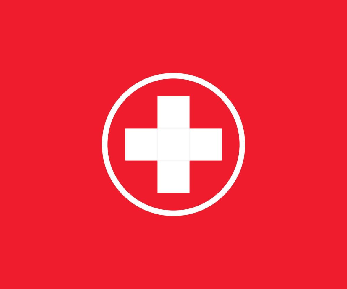 elementos de plantilla de diseño de icono de logotipo médico signo vectorial vector