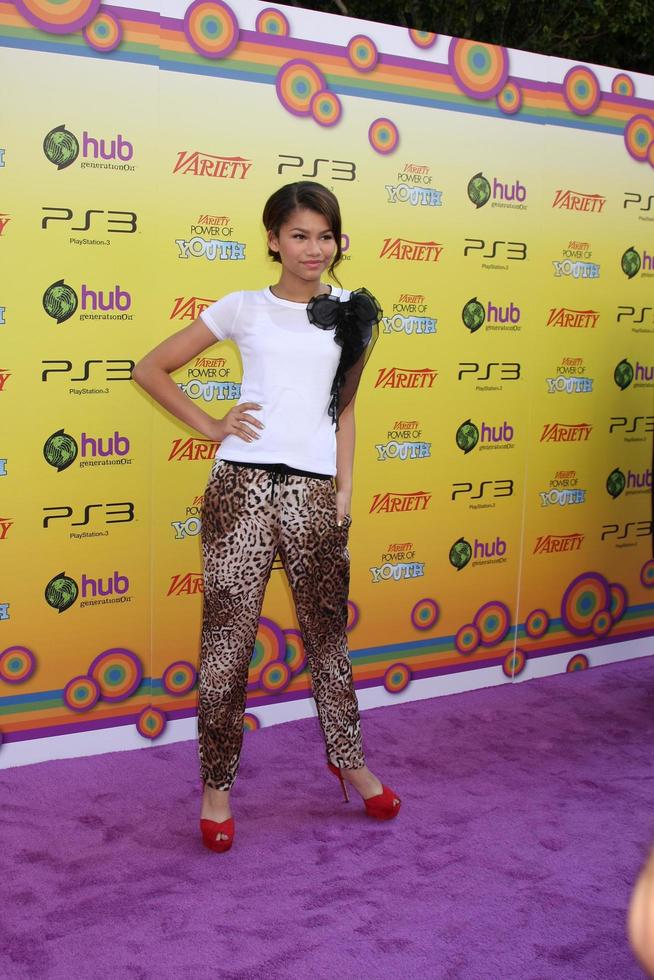 LOS ANGELES, OCT 22 - Zendaya Coleman arriving at the 2011 Variety Power of Youth Evemt at the Paramount Studios on October 22, 2011 in Los Angeles, CA photo