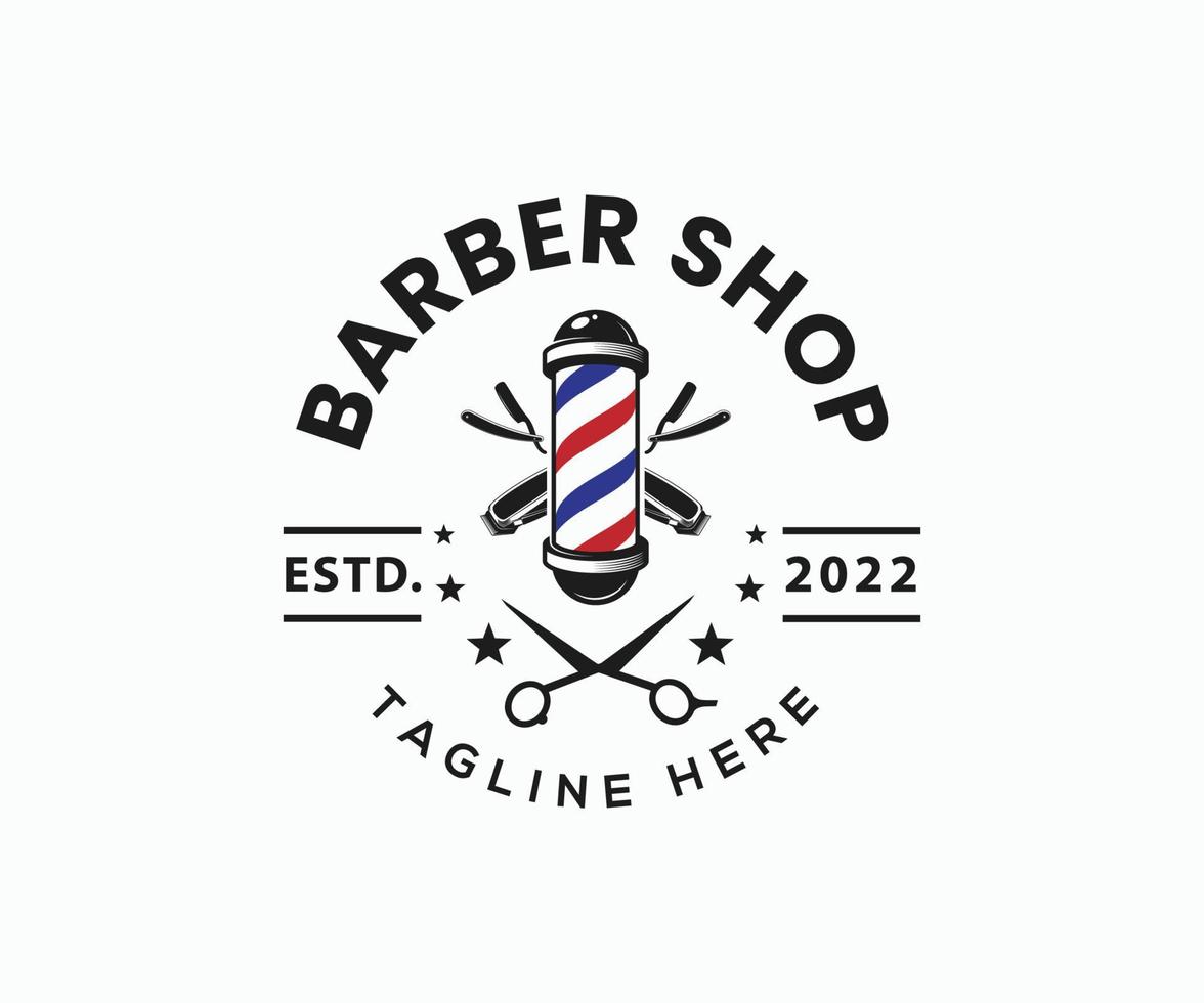 Barbershop Logo Design Vector Template