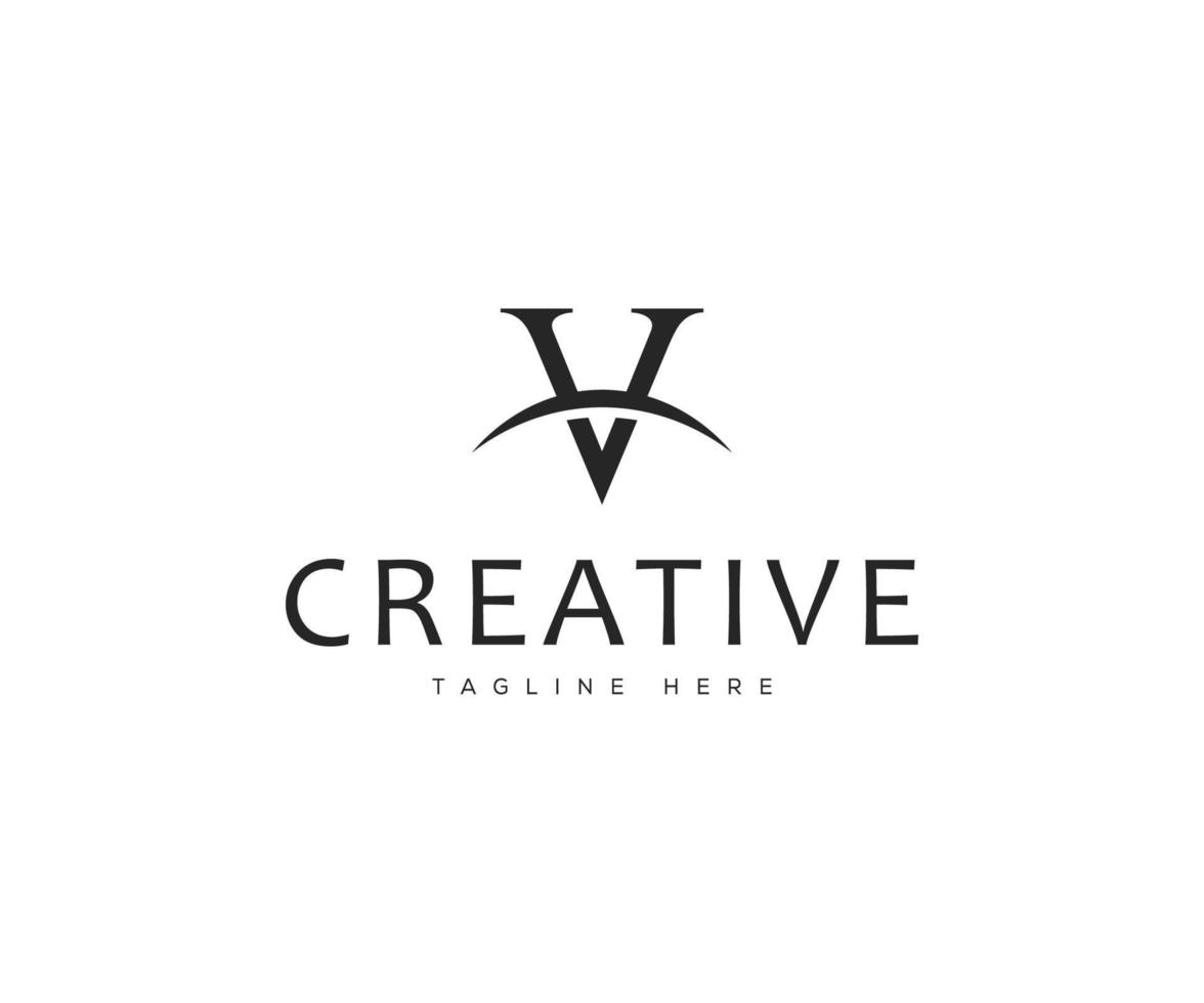 arte vectorial, iconos y gráficos del logotipo de la letra v vector