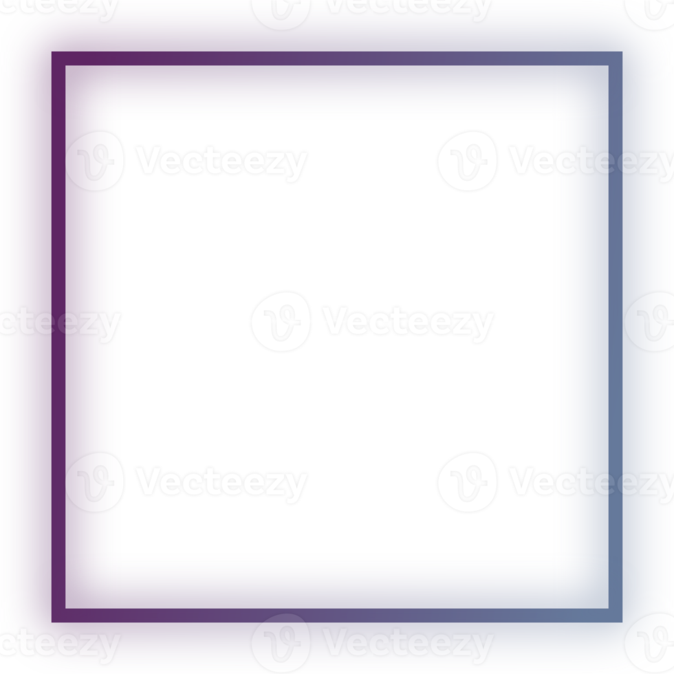 elemento di contorno sfumato quadrato png