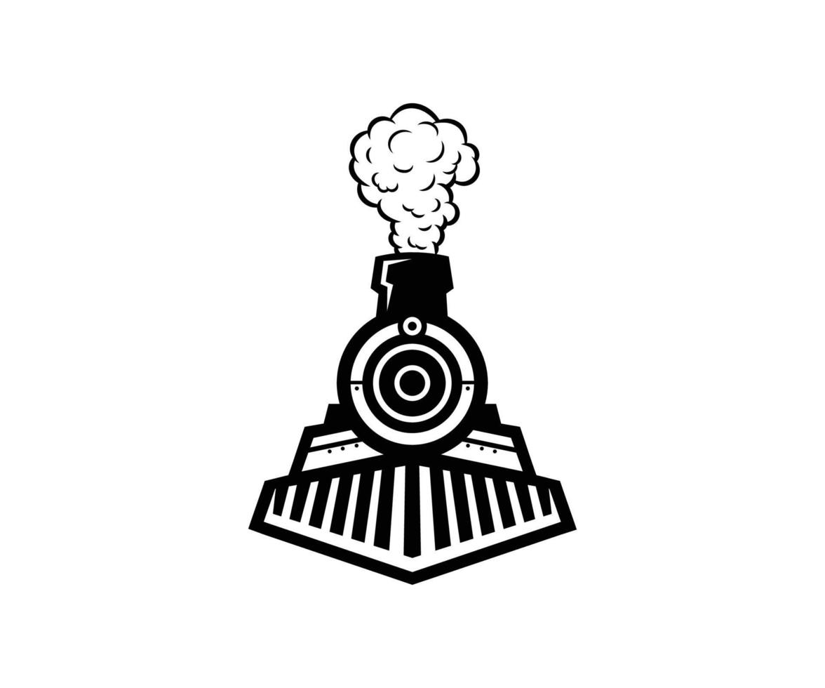 plantilla de vector de diseño de logotipo de icono de tren