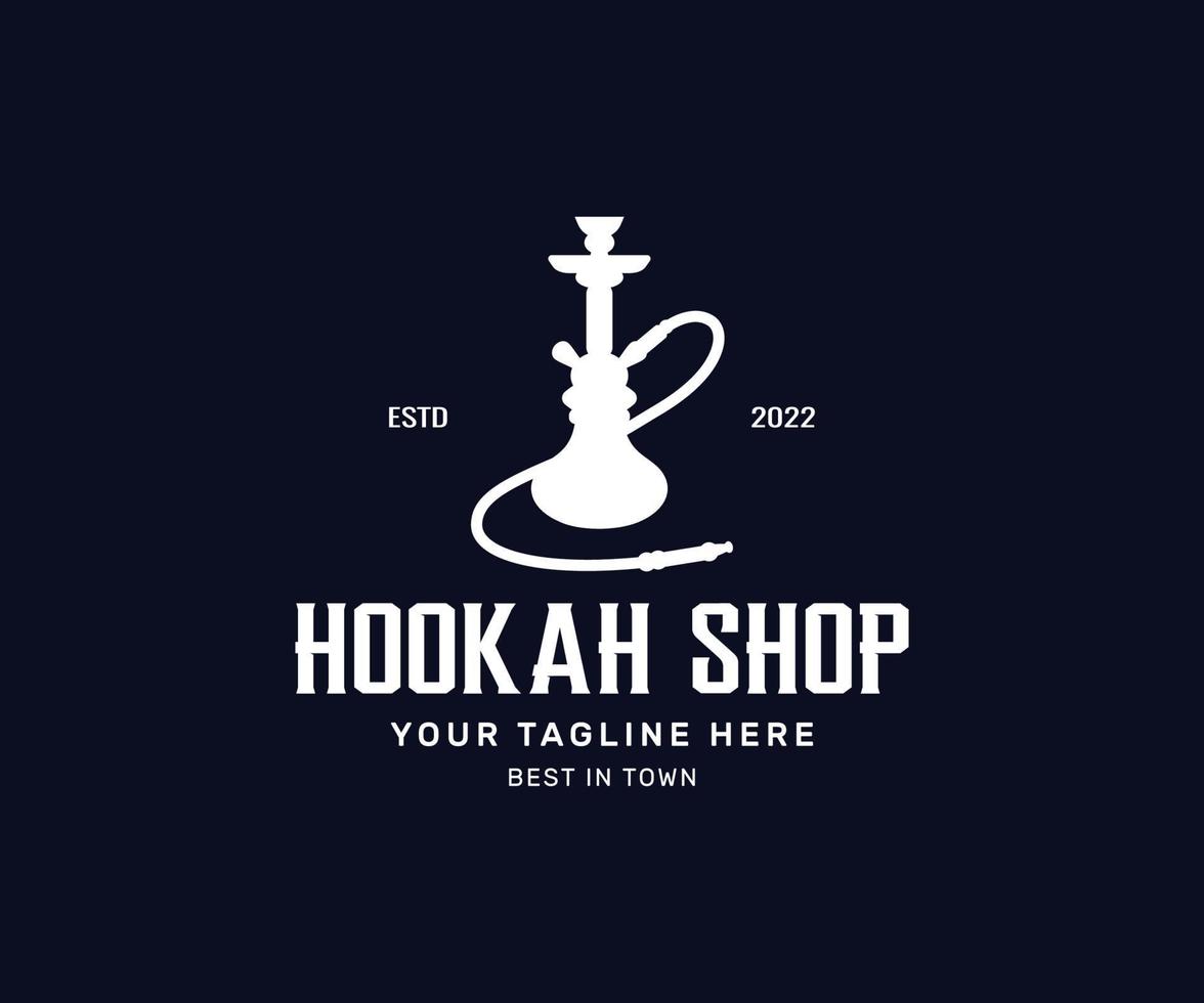 Shisha Hookah Logo vector design template