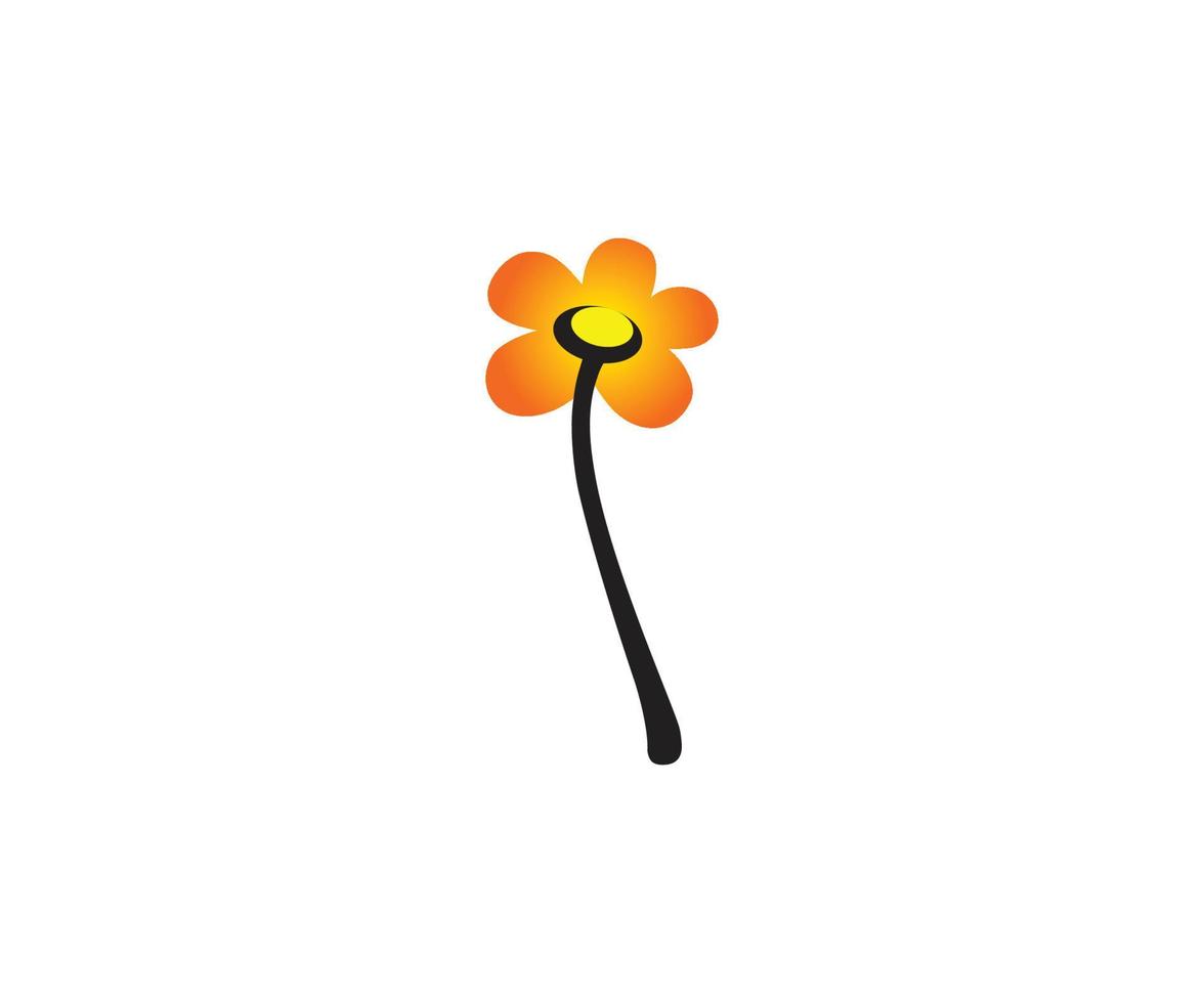 icono de vector de flor. diseño de iconos de flores de colores.