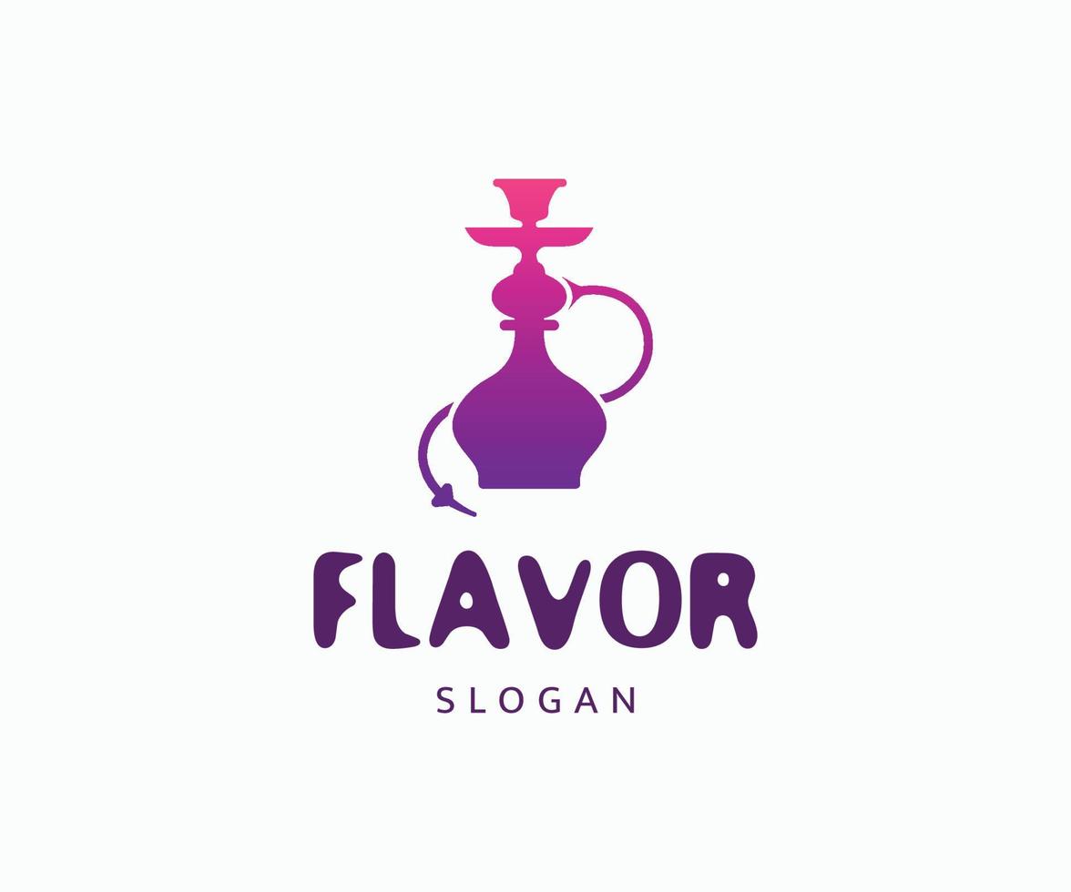 Hookah Logo Template, Shisha Bar Logo Template vector