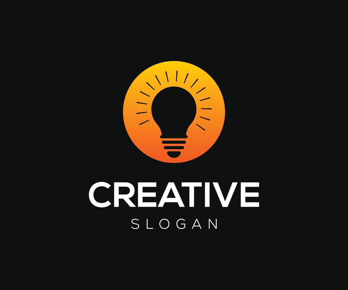 logotipo de idea creativa. plantilla de diseño de logotipo de idea moderna vector