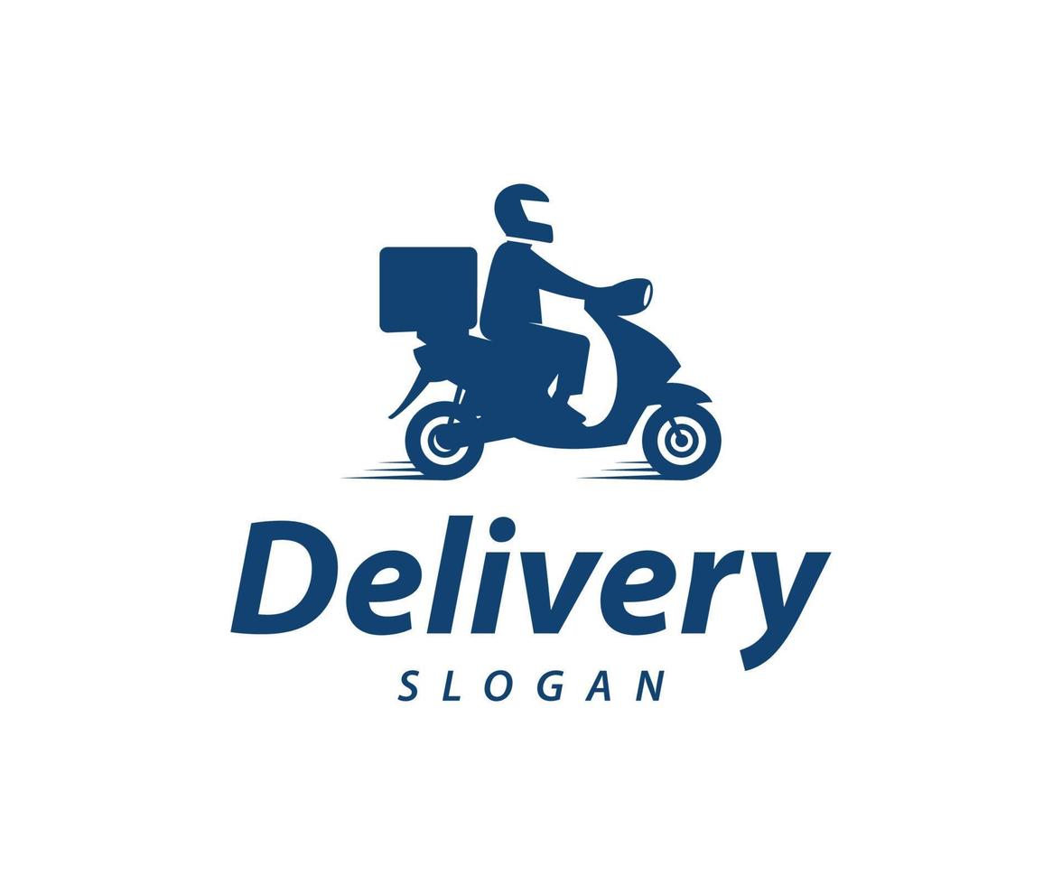 logotipo de entrega rápida. plantilla de logotipo de entrega de paquetes. vector