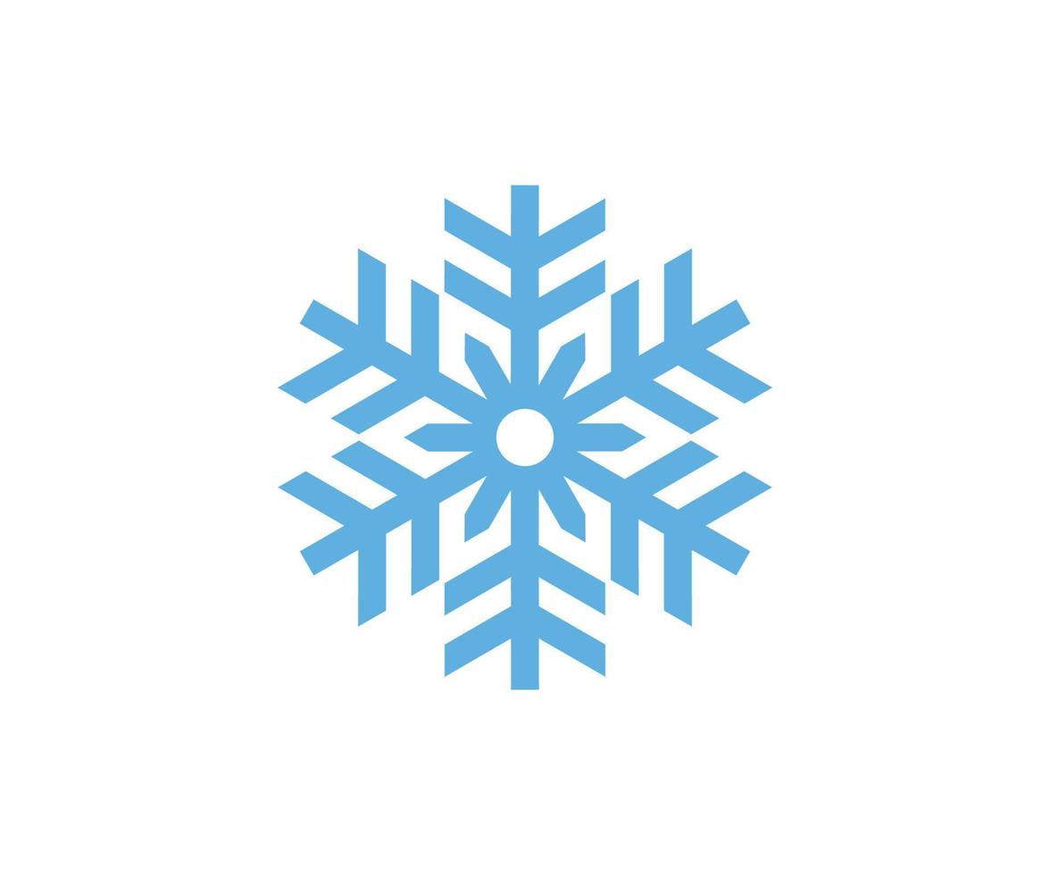 Snowflake Logo Design Vector Icon