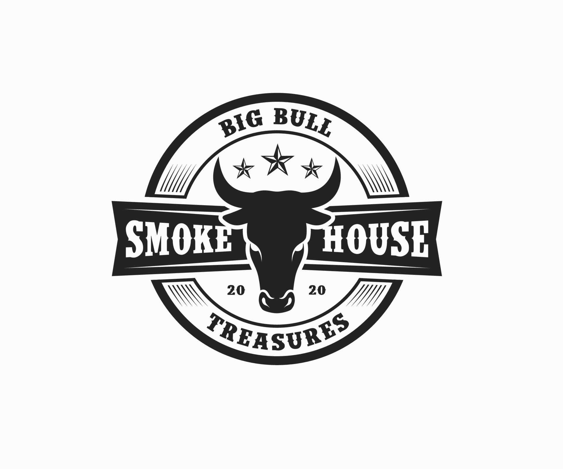 Steakhouse Bbq Logo Design. Beef BBQ Logo Template 10073946 Vector Art