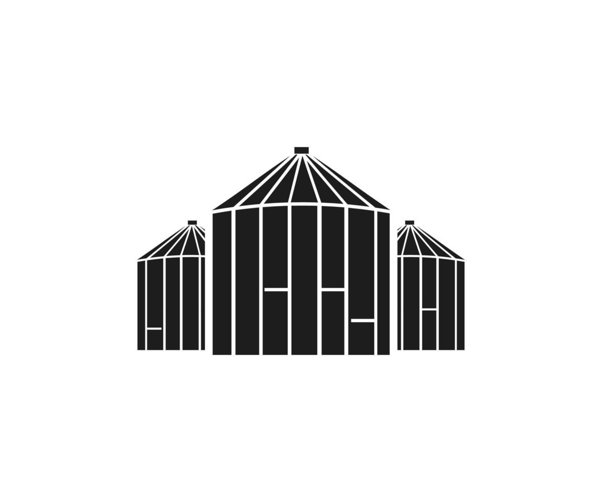 Silo Icon Isolated on White Background vector