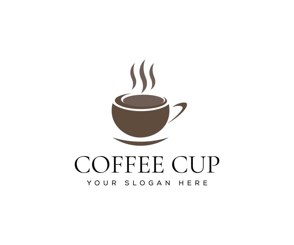 Modern Coffee Shop Logo Design vector