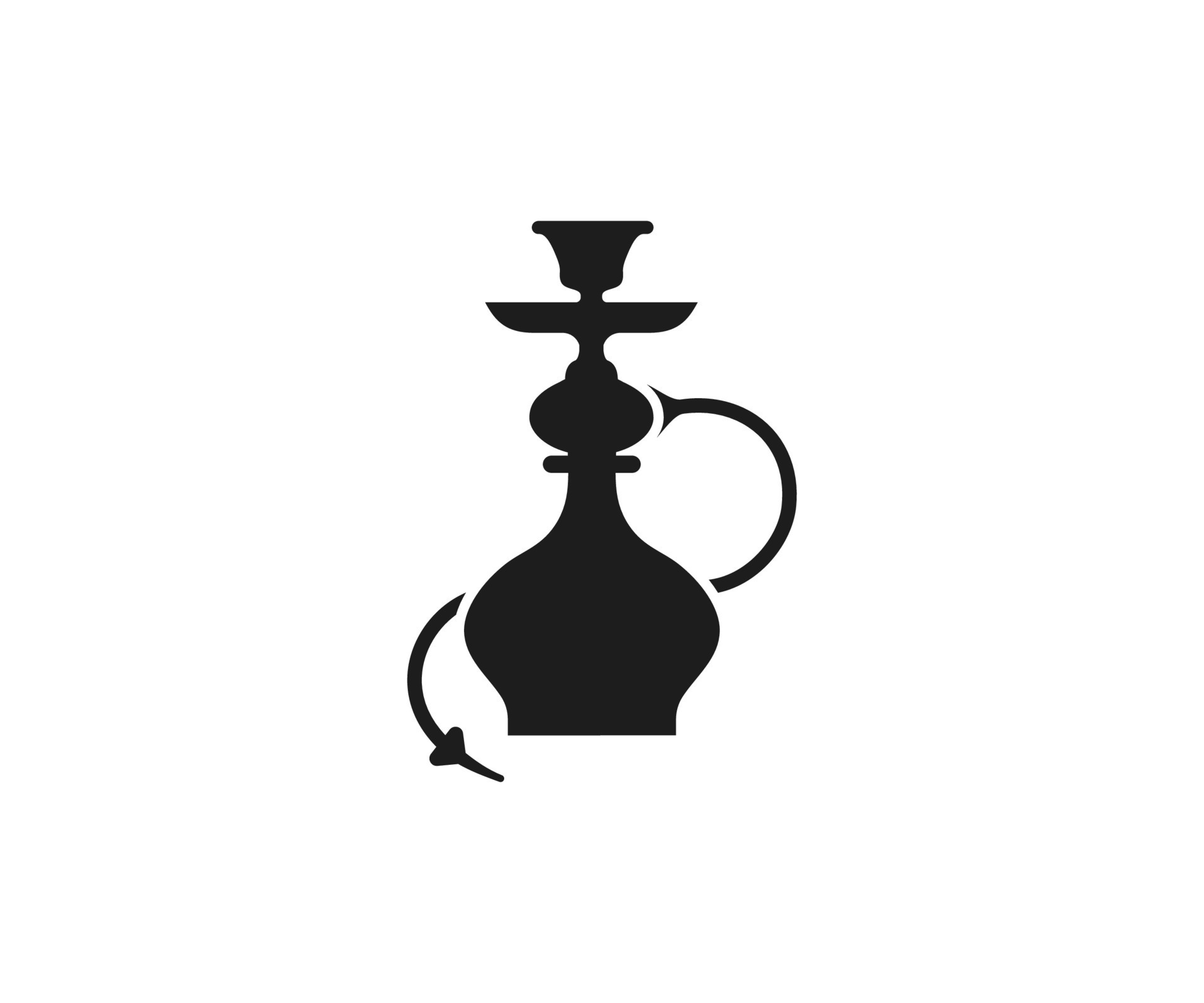 Hookah vector icon on white background 10073976 Vector Art at Vecteezy