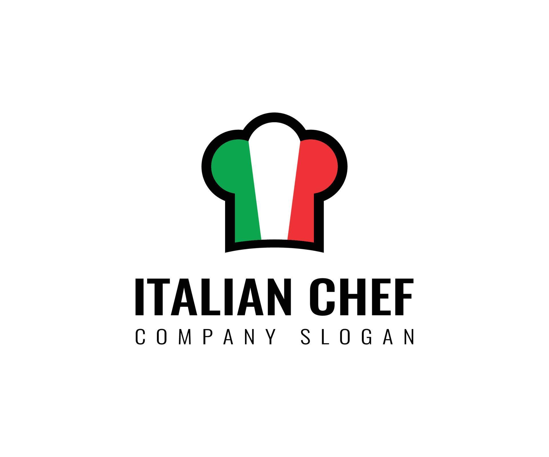 Italian chef hat business logo design 10073987 Vector Art at Vecteezy