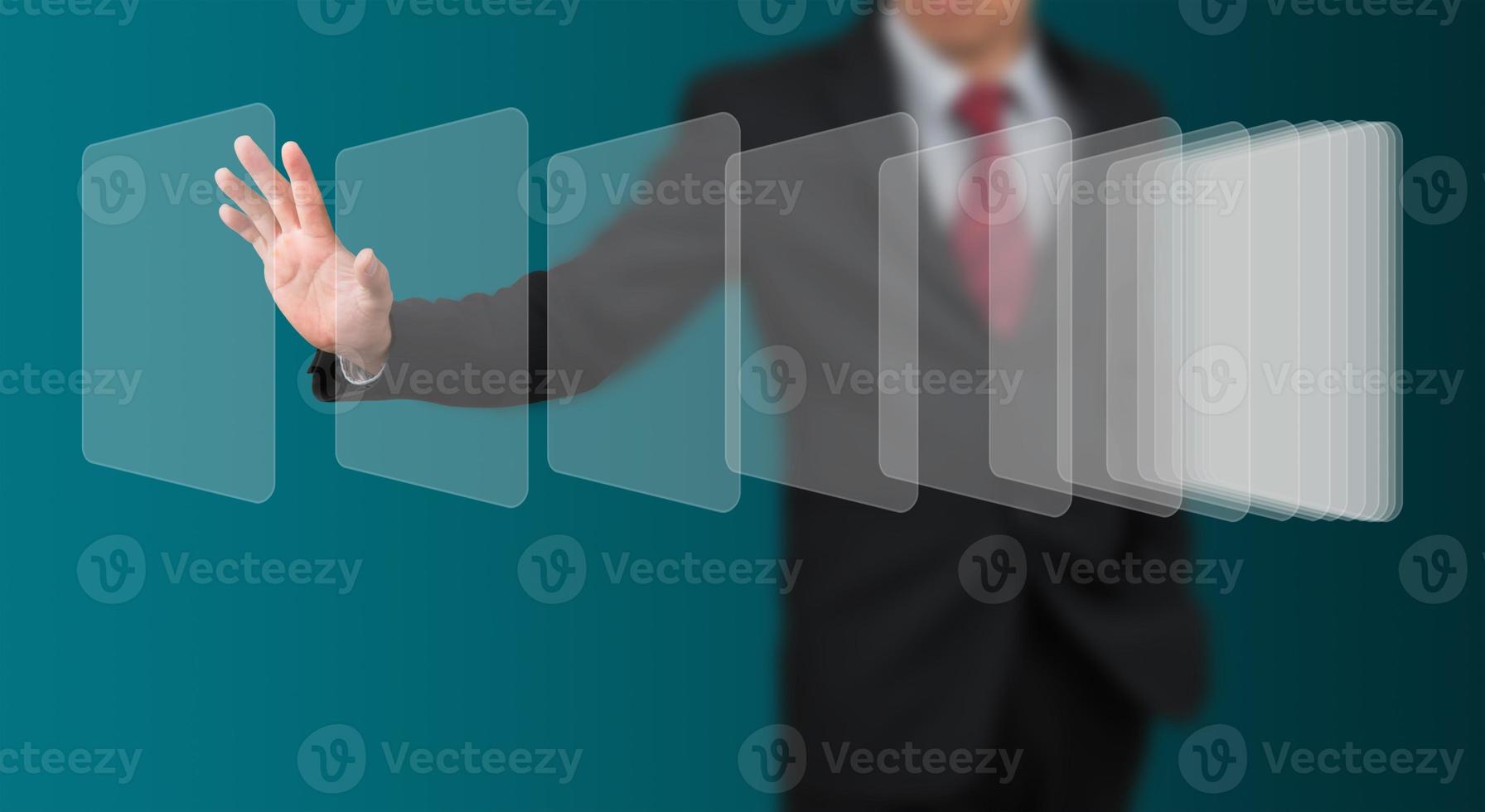 man with digital display photo
