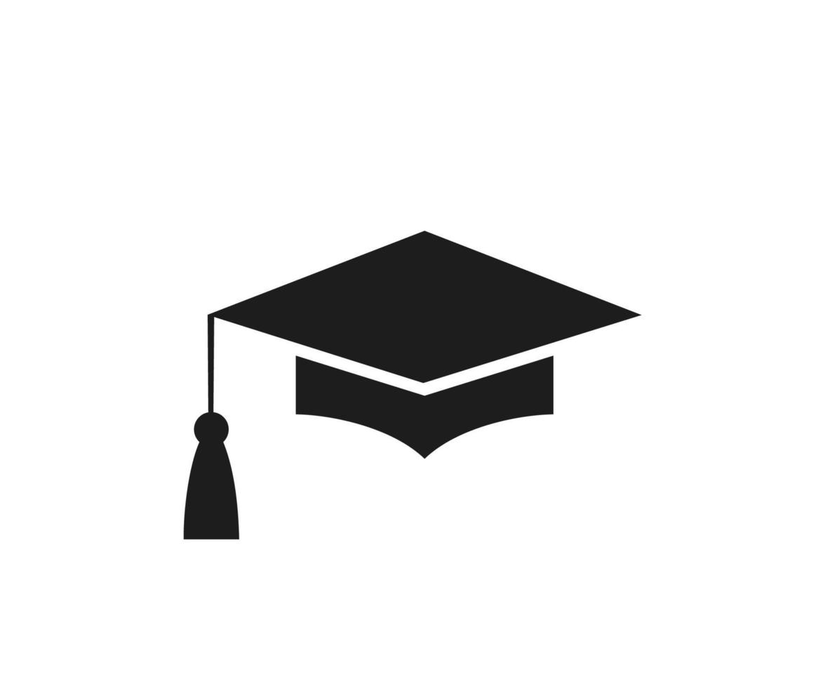 gorro de graduación. símbolo de la educación. vector