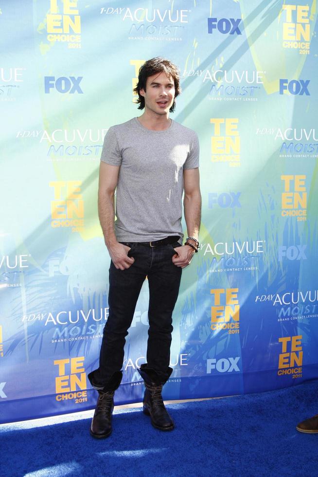 LOS ANGELES, AUG 7 - Ian Somerhalder arriving at the 2011 Teen Choice Awards at Gibson Amphitheatre on August 7, 2011 in Los Angeles, CA photo