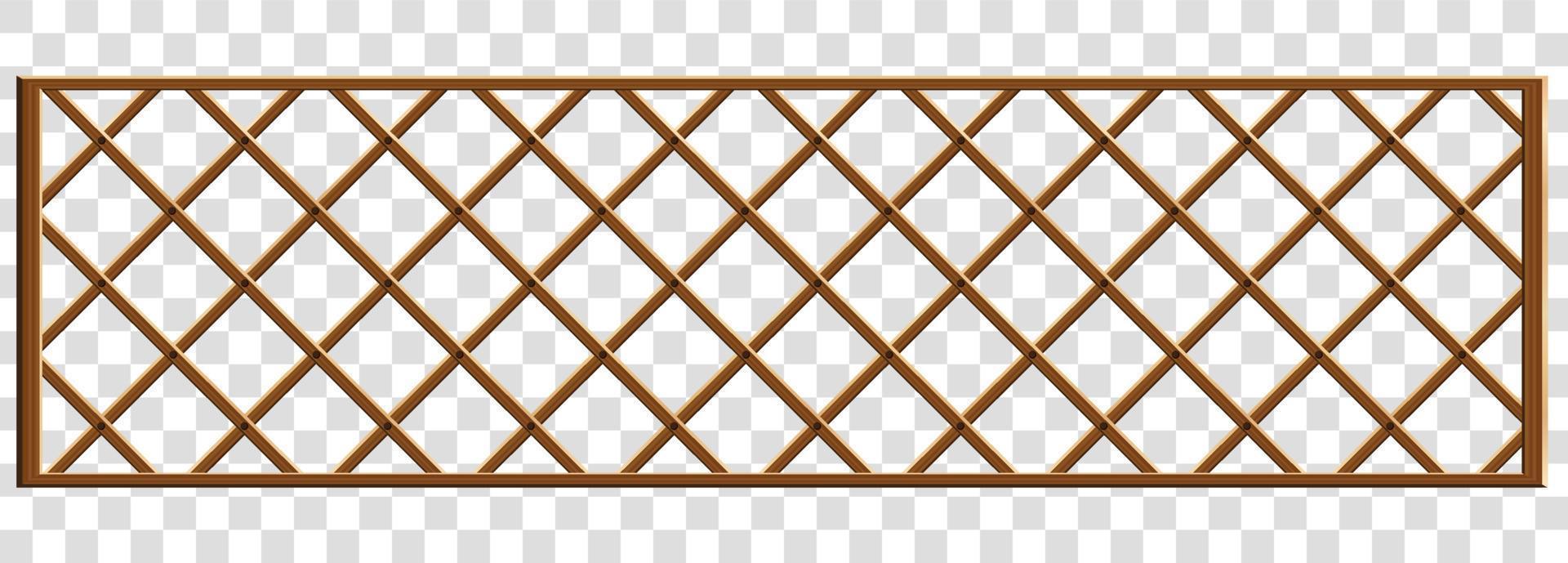 Garden Wooden Fence Transparent Element vector