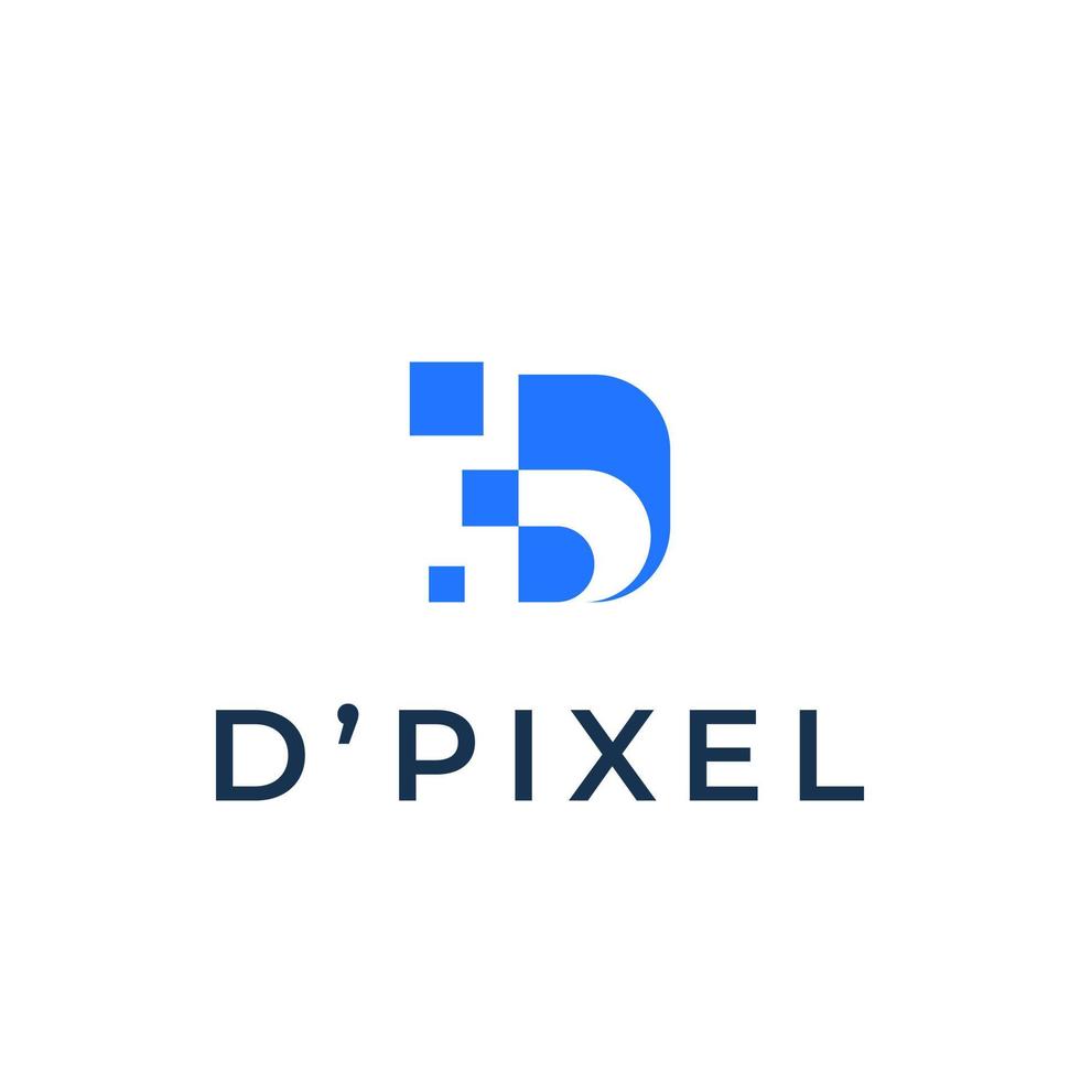 Letter D And Pixel Logo Design 10075107 Vector Art at Vecteezy