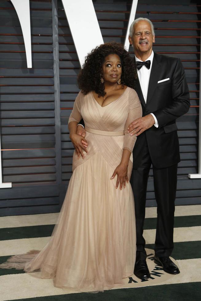 LOS ANGELES, FEB 22 - Oprah Winfrey, Stedman Graham at the Vanity Fair Oscar Party 2015 at the Wallis Annenberg Center for the Performing Arts on February 22, 2015 in Beverly Hills, CA photo