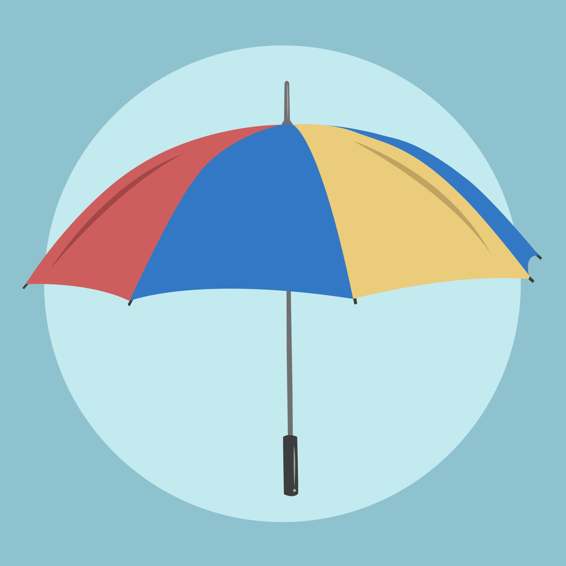 Cute umbrella vector illustration for graphic design and decorative