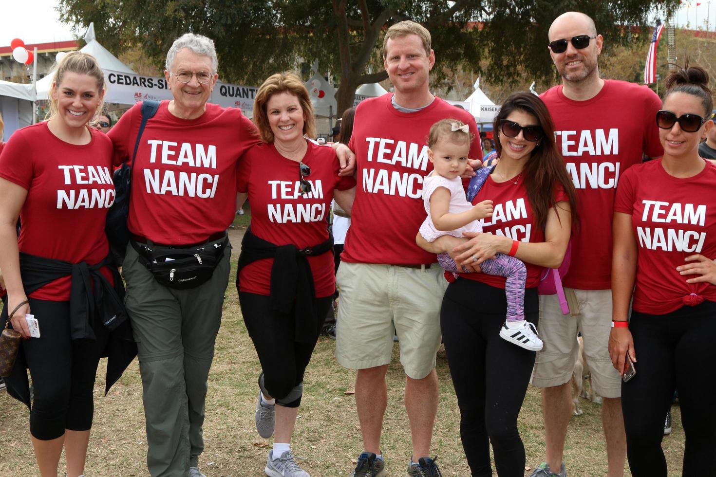 LOS ANGELES, OCT 16 - Lisa Kasteler, Family Freinds at the ALS Association Golden West Chapter Los Angeles County Walk To Defeat ALS at the Exposition Park on October 16, 2016 in Los Angeles, CA photo