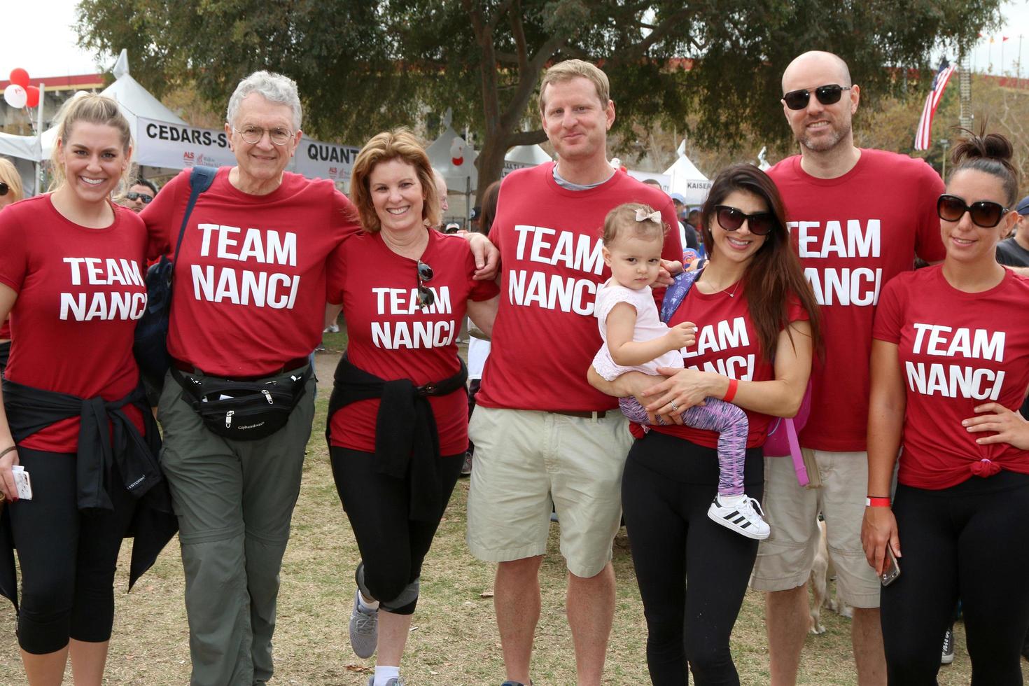 LOS ANGELES, OCT 16 - Lisa Kasteler, Family Freinds at the ALS Association Golden West Chapter Los Angeles County Walk To Defeat ALS at the Exposition Park on October 16, 2016 in Los Angeles, CA photo