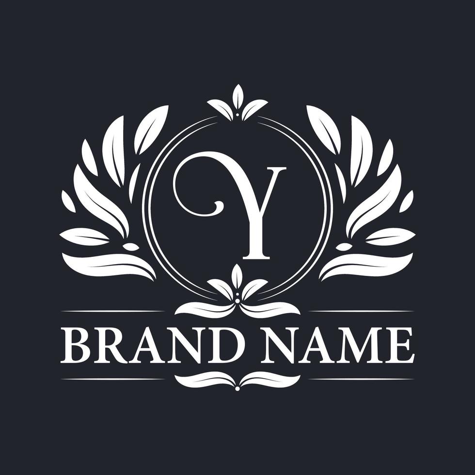 Luxury and elegant Y letter logo design template. vector