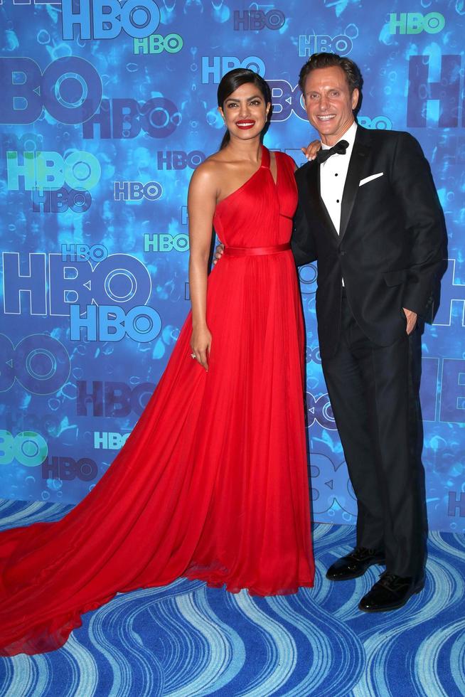 LOS ANGELES, SEP 18 - Priyanka Chopra, Tony Goldwyn at the 2016 HBO Emmy After Party at the Pacific Design Center on September 18, 2016 in West Hollywood, CA photo