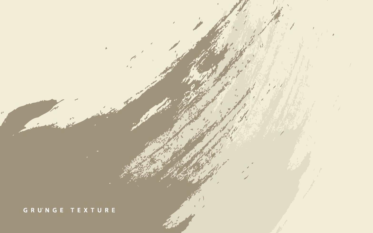 Abstract grunge texture paintbrush cream color background vector