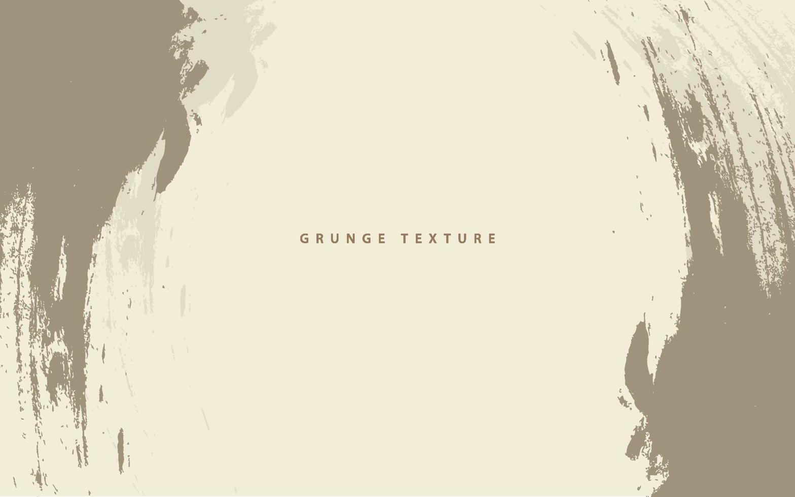 Abstract grunge texture paintbrush cream color background vector