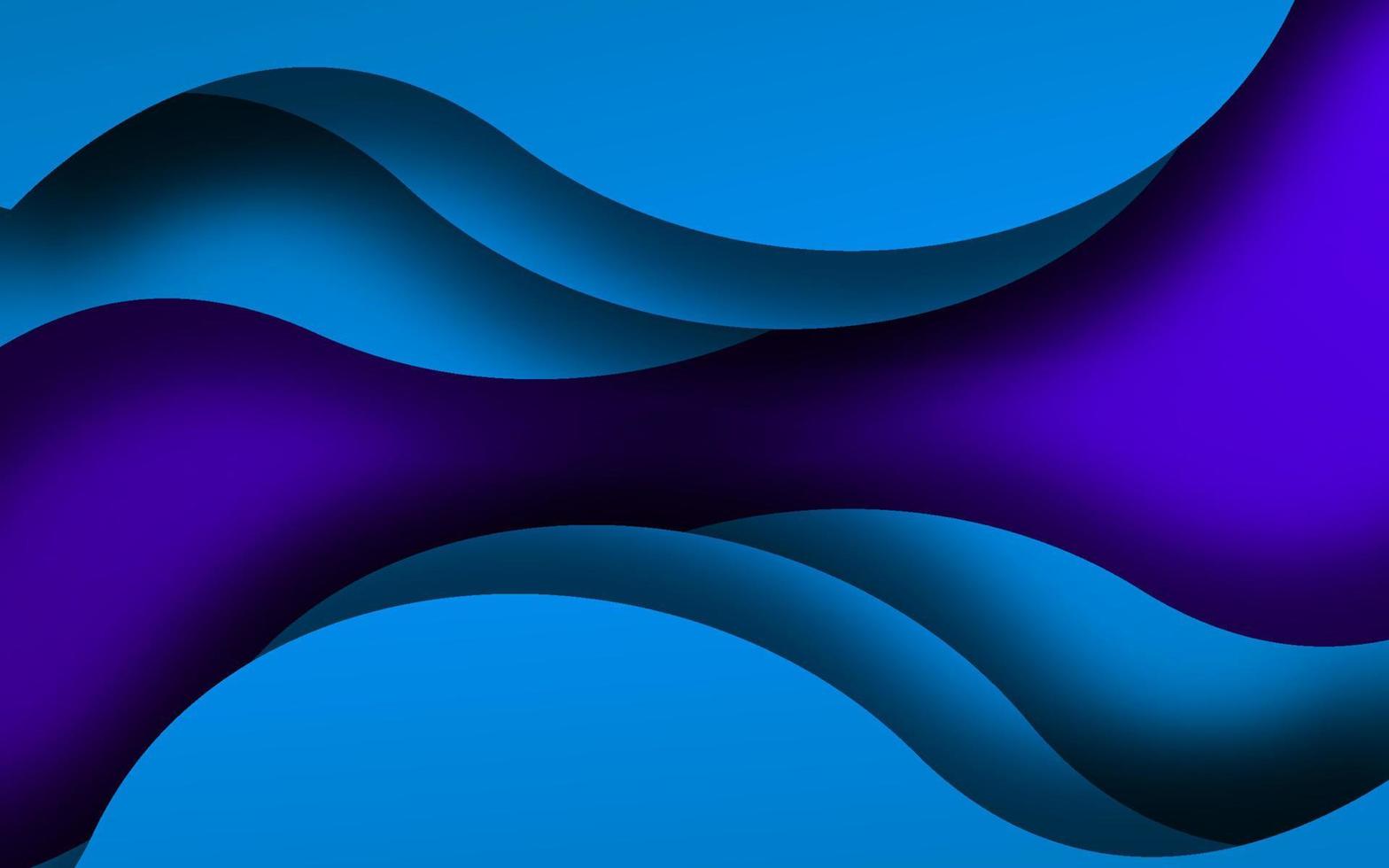 vector de fondo de forma de onda azul marino abstracto