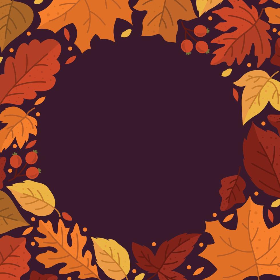 Fall Floral Nature Background vector