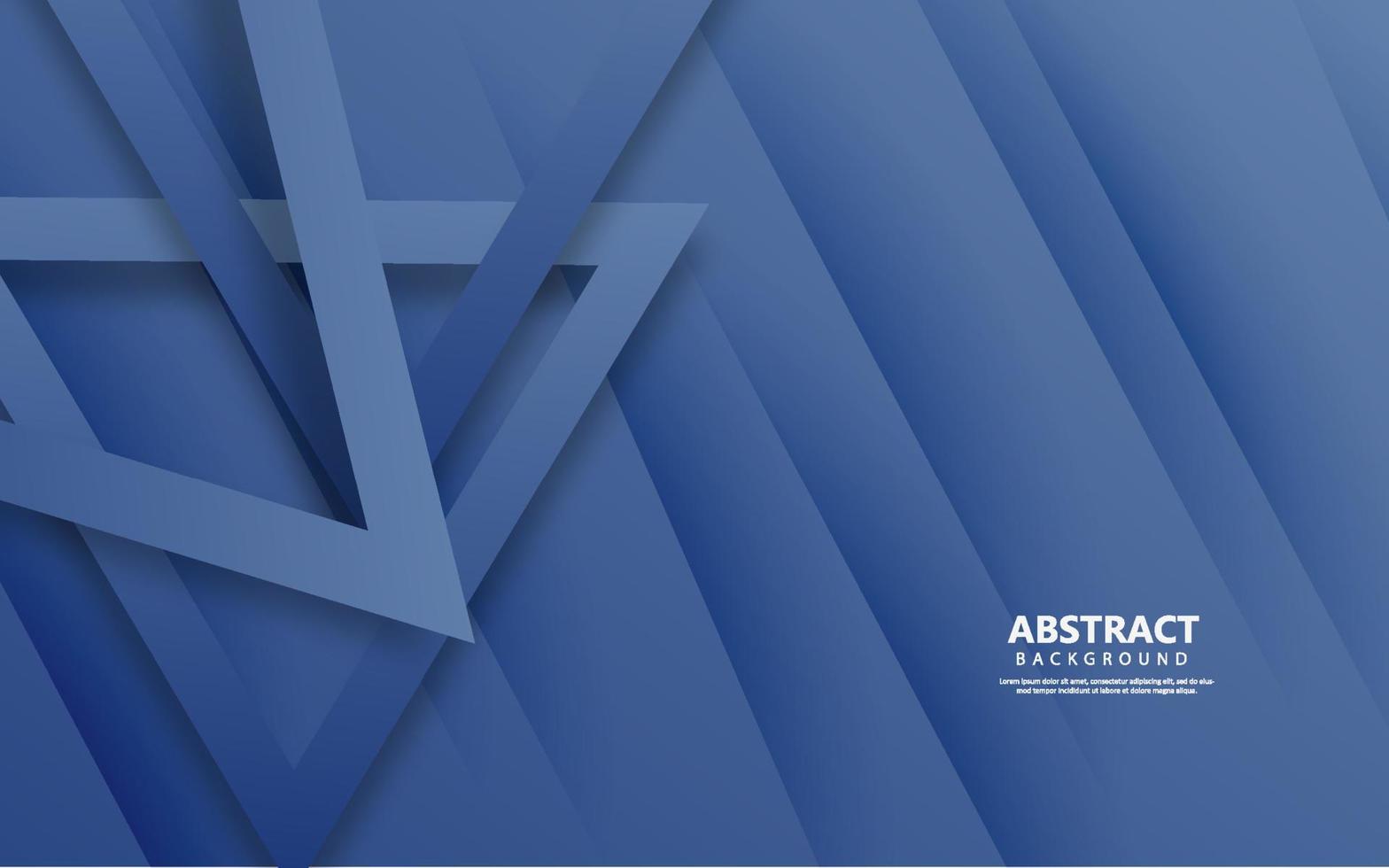 Abstract overlap triangle background paper navy blue color vector