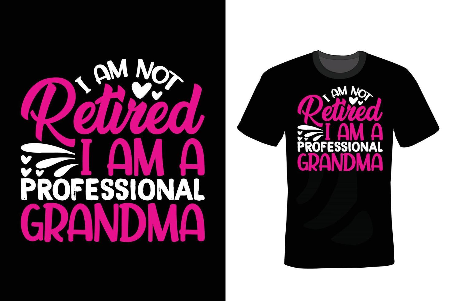 Grandma T shirt design, vintage, typography vector