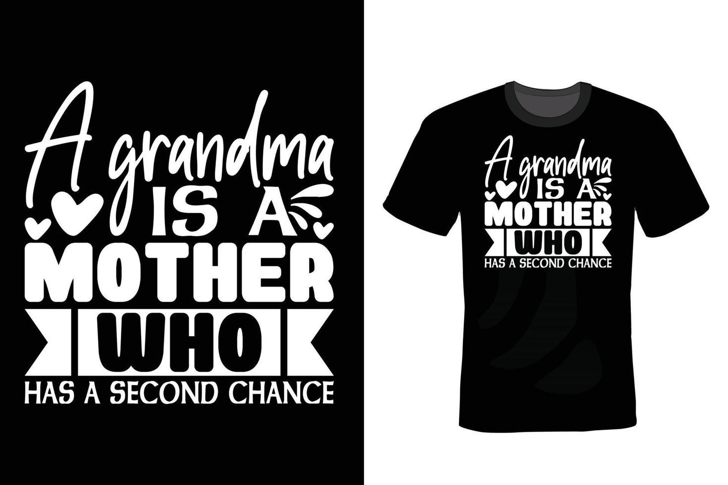 diseño de camiseta de abuela, vintage, tipografía vector