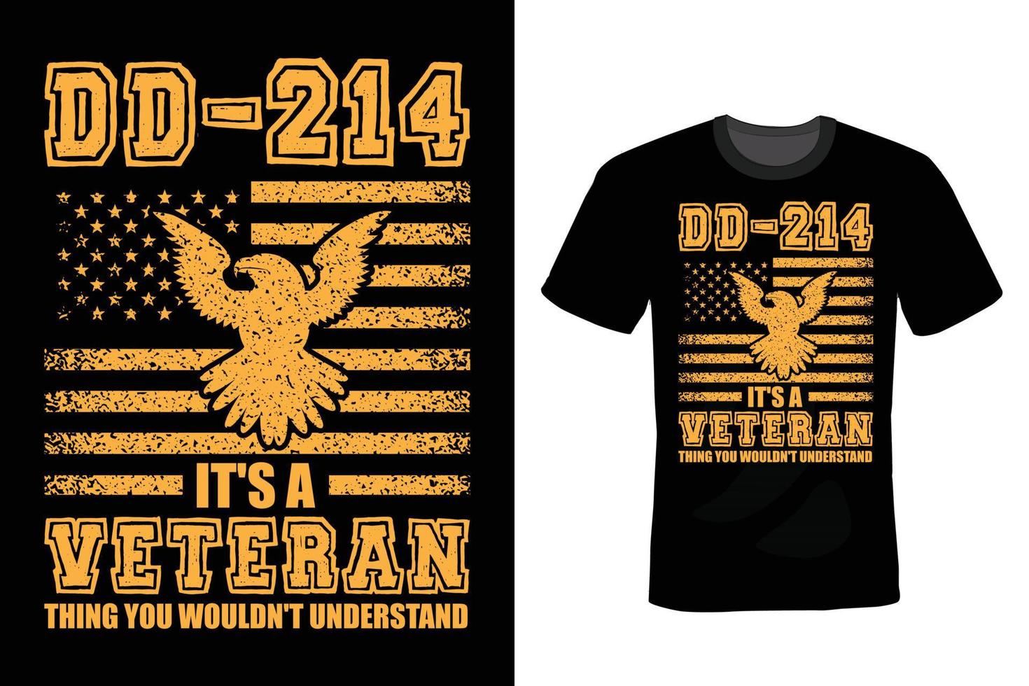 diseño de camisetas del día de los veteranos, vintage, tipografía vector