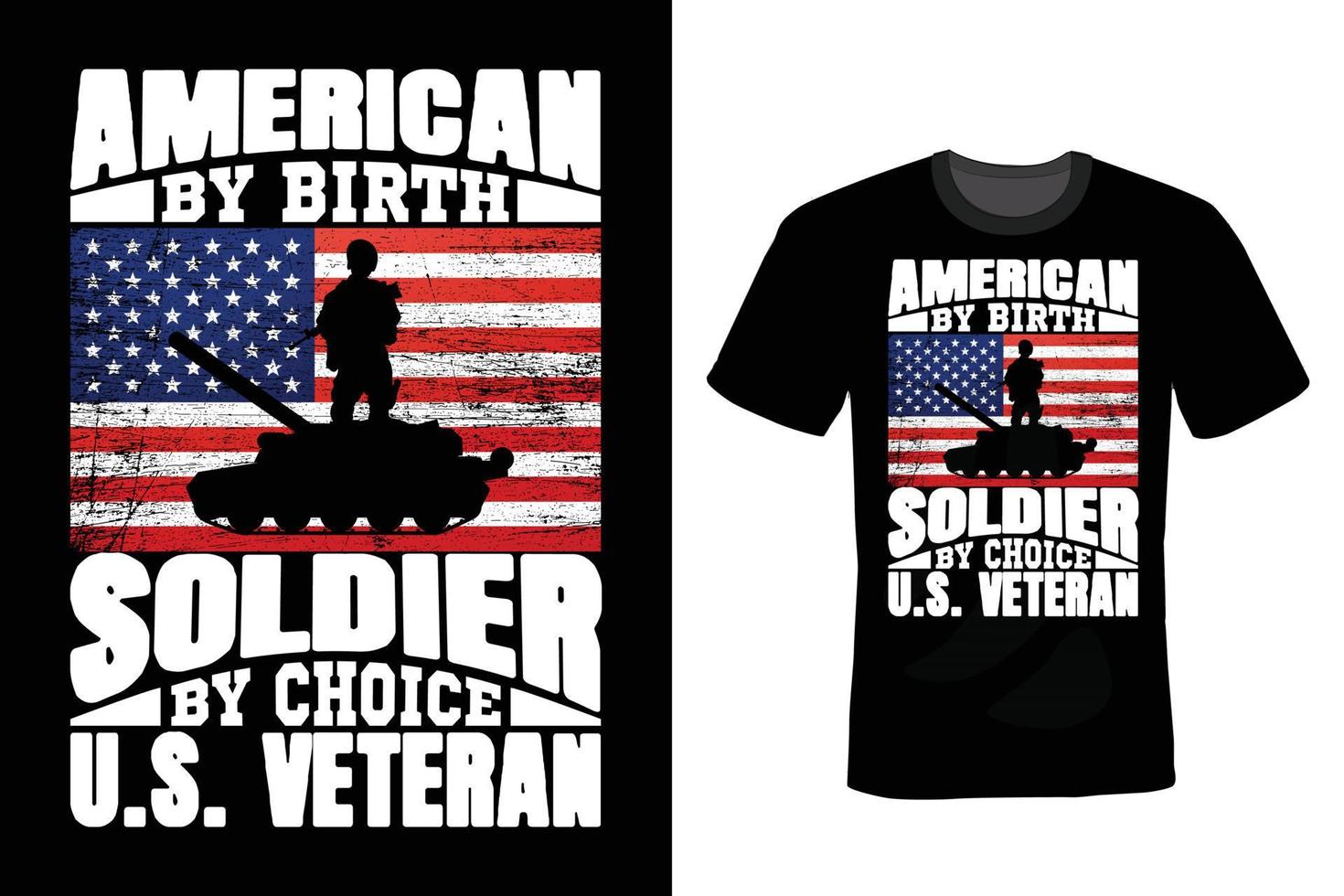diseño de camisetas del día de los veteranos, vintage, tipografía vector